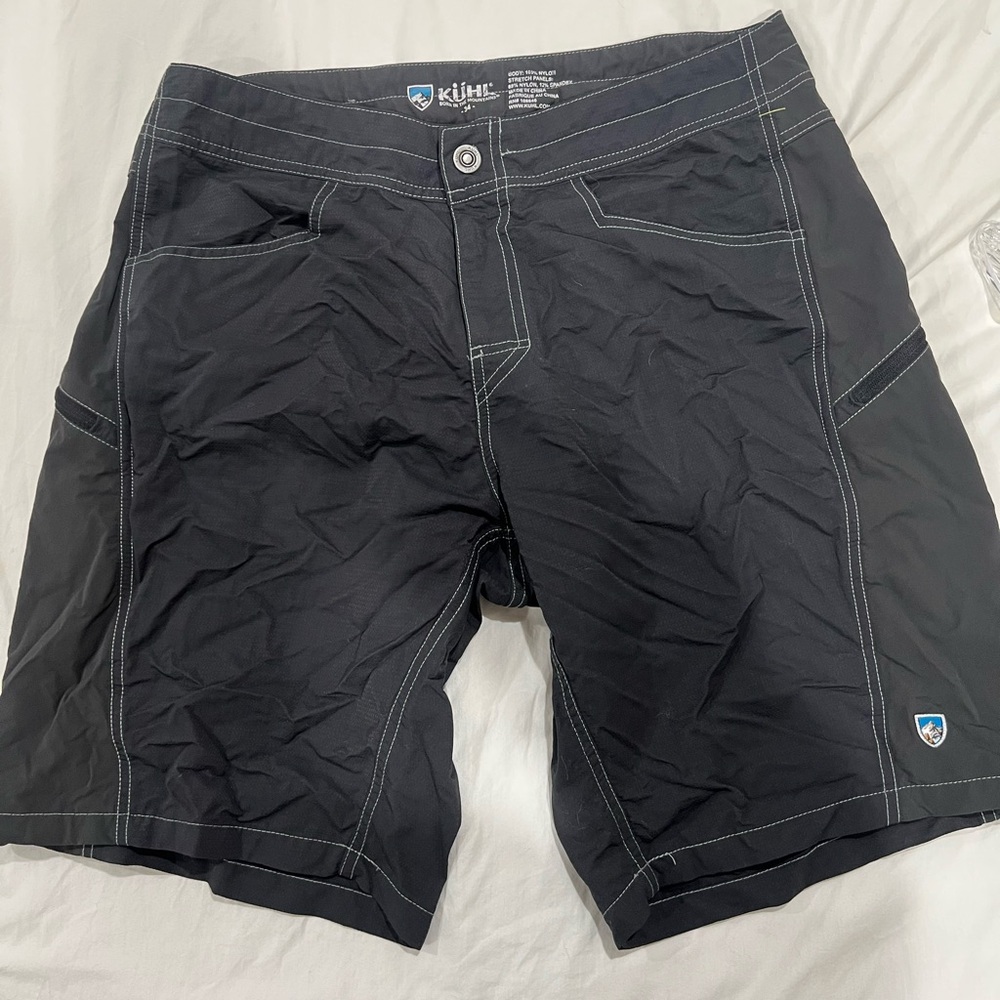 Kuhl Black Mutiny River Swim Short Men Hiking Mountain Sz 34